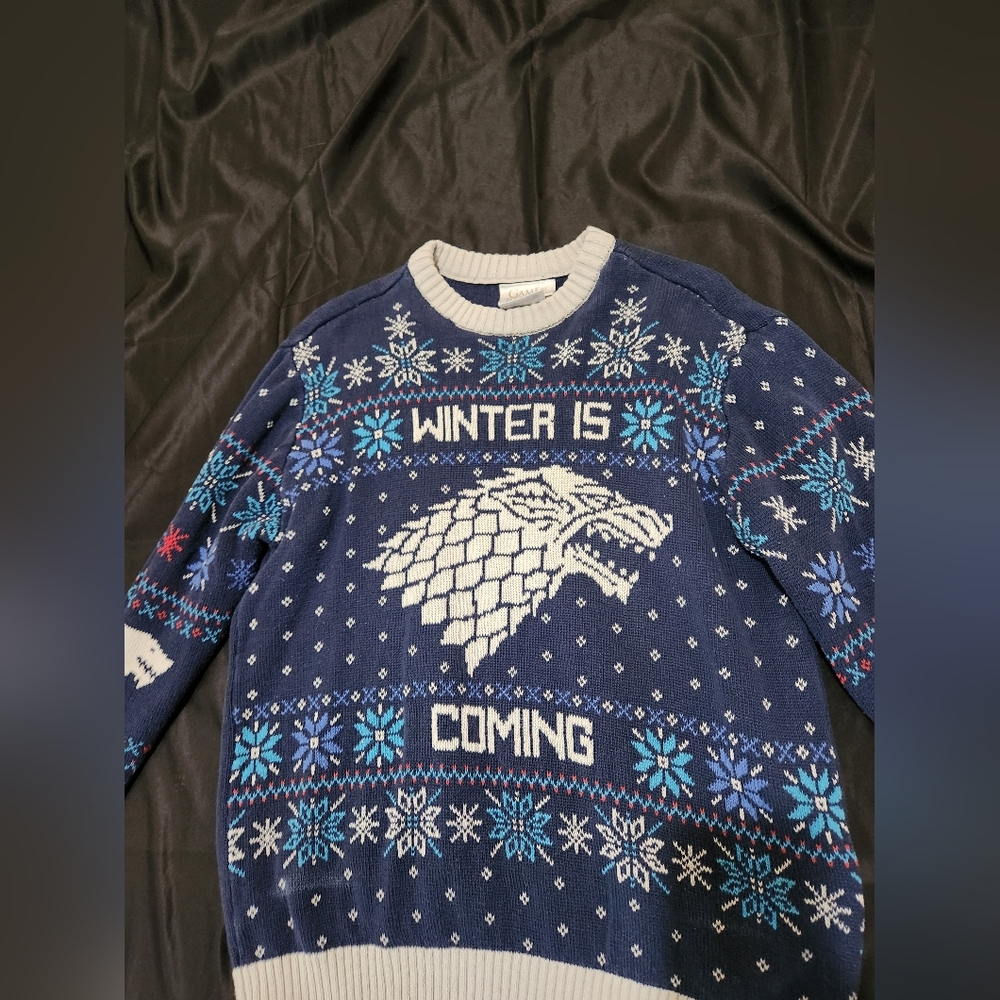 Game Of Thrones Winter Is Coming Pullover Sweater - Picture 2 of 6